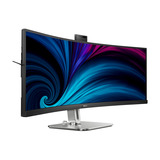 Philips 49B2U5900C 48.8" Curved UltraWide monitor Zwart/zilver, HDMI, DisplayPort, RJ45, USB-C