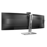 Philips 49B2U5900C 48.8" Curved UltraWide monitor Zwart/zilver, HDMI, DisplayPort, RJ45, USB-C