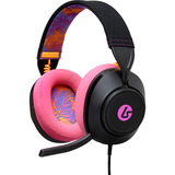 PowerA LucidSound LS10 bedrade gamingheadset - Middernachtelijke branding over-ear gaming headset Zwart/roze, PlayStation 5, PlayStation 4, Xbox Series X|S, Xbox One, PC, mobiel