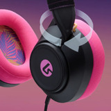 PowerA LucidSound LS10 bedrade gamingheadset - Middernachtelijke branding over-ear gaming headset Zwart/roze, PlayStation 5, PlayStation 4, Xbox Series X|S, Xbox One, PC, mobiel