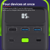 Trust Redoh - XXL Powerbank 50.000 mAh Zwart, 4 Poorten | Display | USB-C | USB PD 3.0 + PPS