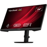 ViewSonic VG2409U-2 Ergonomische Docking Monitor 24" Zwart (mat), 1x DisplayPort, 1x HDMI, 1x USB-C, 2x USB-A, 1x RJ-45
