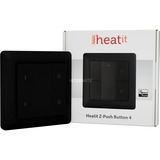 heat it Z-push Button 4 schakelaar Zwart