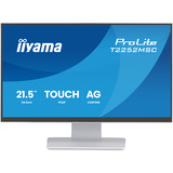 iiyama ProLite T2252MSC-W2AG 21.5" touchscreen monitor Wit (mat), 100 Hz, HDMI, DisplayPort, USB 3.2 Gen 1, Audio, Touchscreen 