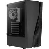 Aerocool Wave-G-BK-v3 midi tower behuizing Zwart | 3x USB-A | Window