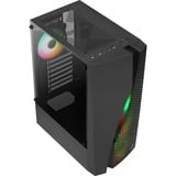 Aerocool Wave-G-BK-v3 midi tower behuizing Zwart | 3x USB-A | Window