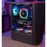 Aerocool Wave-G-BK-v3 midi tower behuizing Zwart | 3x USB-A | Window