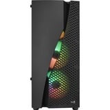 Aerocool Wave-G-BK-v3 midi tower behuizing Zwart | 3x USB-A | Window