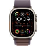 Apple Watch Ultra 2 smartwatch Paars, Titanium, 49 mm, Alpine-bandje (Large), GPS + Cellular