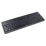 CHERRY STREAM KEYBOARD ULTIMATE Zwart, US lay-out (QWERTY), Cherry SX-Schaartechnologie, 100%, White leds, ABS, 2.4 GHz / Bluetooth / USB