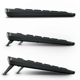 CHERRY STREAM KEYBOARD ULTIMATE, gaming toetsenbord Zwart, US lay-out, SX-Technologie	, White led, ABS, 2.4 GHz / Bluetooth / USB