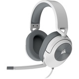 Corsair HS55 STEREO  over-ear gaming headset Wit/grijs, Pc, Mac, Xbox Series X | S, PS5