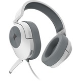 Corsair HS55 STEREO  over-ear gaming headset Wit/grijs, Pc, Mac, Xbox Series X | S, PS5
