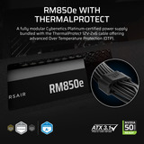 Corsair RM850e ATX 3.1 Geluidsarme ATX-voeding met ThermalProtect 12V-2x6-kabel modulaire 850 watt voeding  Zwart, 1x 12V-2x6, 3x PCIe