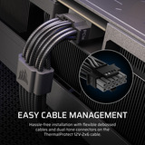 Corsair RM850e ATX 3.1 Geluidsarme ATX-voeding met ThermalProtect 12V-2x6-kabel modulaire 850 watt voeding  Zwart, 1x 12V-2x6, 3x PCIe