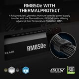 Corsair RM850e (2026) modulaire 850 watt voeding  Zwart, 1x 12V-2x6, 3x PCIe, ATX 3.1, ThermalProtect 12V-2x6