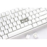 Ducky One 3 Classic Pure White TKL, toetsenbord Wit, US lay-out, Cherry MX Brown, RGB led, Double-shot PBT, Hot-swappable, QUACK Mechanics, 80%