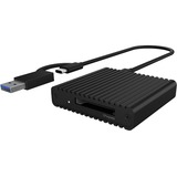 ICY BOX IB-CR404-C31 kaartlezer Zwart, USB-C, USB-A