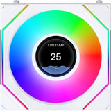 Lian Li Lian Li UNI FAN SL-INF LCD FLEX 120 WL w RGB case fan Wit, 120 x 124 x 28 mm, PWM