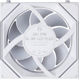 Lian Li Lian Li UNI FAN SL-INF LCD FLEX 120 WL w RGB case fan Wit, 120 x 124 x 28 mm, PWM