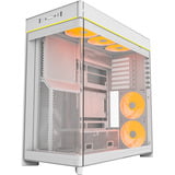 Montech HS02 PRO midi tower behuizing Wit | 2x USB-A | 1x USB-C | RGB | Window