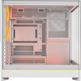 Montech HS02 PRO midi tower behuizing Wit | 2x USB-A | 1x USB-C | RGB | Window