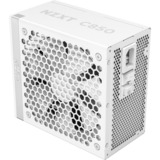 NZXT C850 Gold ATX 3.1, 850 Watt voeding  Wit, 1x 16-pins grafische kaartconnector, 6x PCIe, kabelmanagement