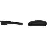 Qware Coldfield draadloze combo desktopset Zwart, EU lay-out (QWERTY), Membraan, 100%, 800 - 1600 DPI, 2,4 GHz USB | Bluetooth