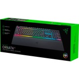 Razer Ornata V3 Low Profile Gaming Keyboard Zwart, US lay-out, Razer Hybrid-Mecha-Membrane, RGB leds, ABS Keycaps