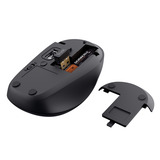 Trust Yvi+ Draadloze Muis Compact Zwart, 800-1600 Dpi, 2.4GHz, Bluetooth, Stille Knoppen 