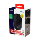 Trust Yvi+ Draadloze Muis Compact Zwart, 800-1600 Dpi, 2.4GHz, Bluetooth, Stille Knoppen 