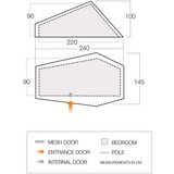 Vango F10 Hydrogen Air tent Donkergroen