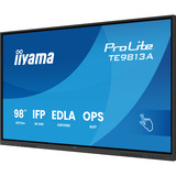 iiyama ProLite TE9813A-B1AG 97.5" 4K Ultra HD Public Display Zwart, Touch, HDMI, DisplayPort, Audio, LAN, WiFi 6, USB-C, Android 14