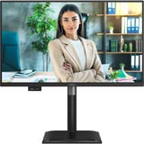 AOC 24P4CV 23.8" monitor Zwart, HDMI, DisplayPort, USB-C, LAN, Audio, 120 Hz