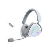 ASUS ROG Delta II Moonlight White Edition over-ear gaming headset Wit, RGB, 3.5 mm, 2.4 GHz, Bluetooth