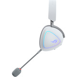 ASUS ROG Delta II Moonlight White Edition over-ear gaming headset Wit, RGB, 3.5 mm, 2.4 GHz, Bluetooth