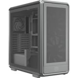 Cooler Master MasterFrame 600 Mesh midi tower behuizing Zilver | 2x USB-A | 1x USB-C | RGB | Tempered Glass
