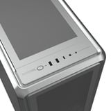 Cooler Master MasterFrame 600 Mesh midi tower behuizing Zilver | 2x USB-A | 1x USB-C | RGB | Tempered Glass