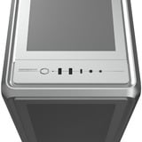 Cooler Master  midi tower behuizing Zilver | 2x USB-A | 1x USB-C | RGB | Window