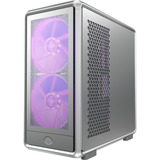 Cooler Master  midi tower behuizing Zilver | 2x USB-A | 1x USB-C | RGB | Window