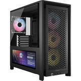 Corsair FRAME 4000D LCD RS ARGB Premium midi tower behuizing Zwart | 3x USB-C | RGB | Tempered Glass