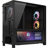 Corsair FRAME 4000D LCD RS ARGB Premium midi tower behuizing Zwart | 3x USB-C | RGB | Tempered Glass