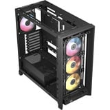 Corsair FRAME 4000D LCD RS ARGB midi tower behuizing Zwart | 3x USB-C | RGB | Tempered Glass