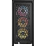 Corsair FRAME 4000D LCD RS ARGB midi tower behuizing Zwart | 3x USB-C | RGB | Tempered Glass