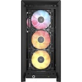 Corsair FRAME 4000D LCD RS ARGB midi tower behuizing Zwart | 3x USB-C | RGB | Tempered Glass