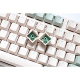 Ducky One 3 Matcha TKL, toetsenbord Crème/groen, US lay-out, Cherry MX Red, PBT Double Shot, hot swap