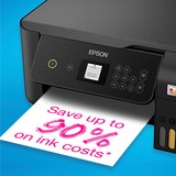 Epson EcoTank ET-2820 A4 multifunctionele Wi-Fi-printer met inkttank all-in-one inkjetprinter Zwart, inclusief tot 3 jaar inkt, Scannen, Kopiëren, Wi-Fi