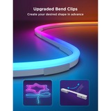 Govee Neon Rope Light 2 led strip Zwart, 4 meter, 2,4GHz wifi, Bluetooth