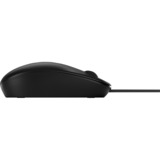 HP 128 lasermuis met kabel Zwart, 1200 dpi