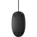 HP 128 lasermuis met kabel Zwart, 1200 dpi